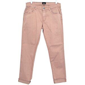 NWT Hudson Men's Blake Slim Straight Stretch Brown Twill Pants Size 32 $175.00